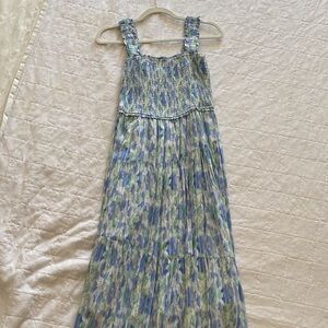 Blue Floral Maxi Dress